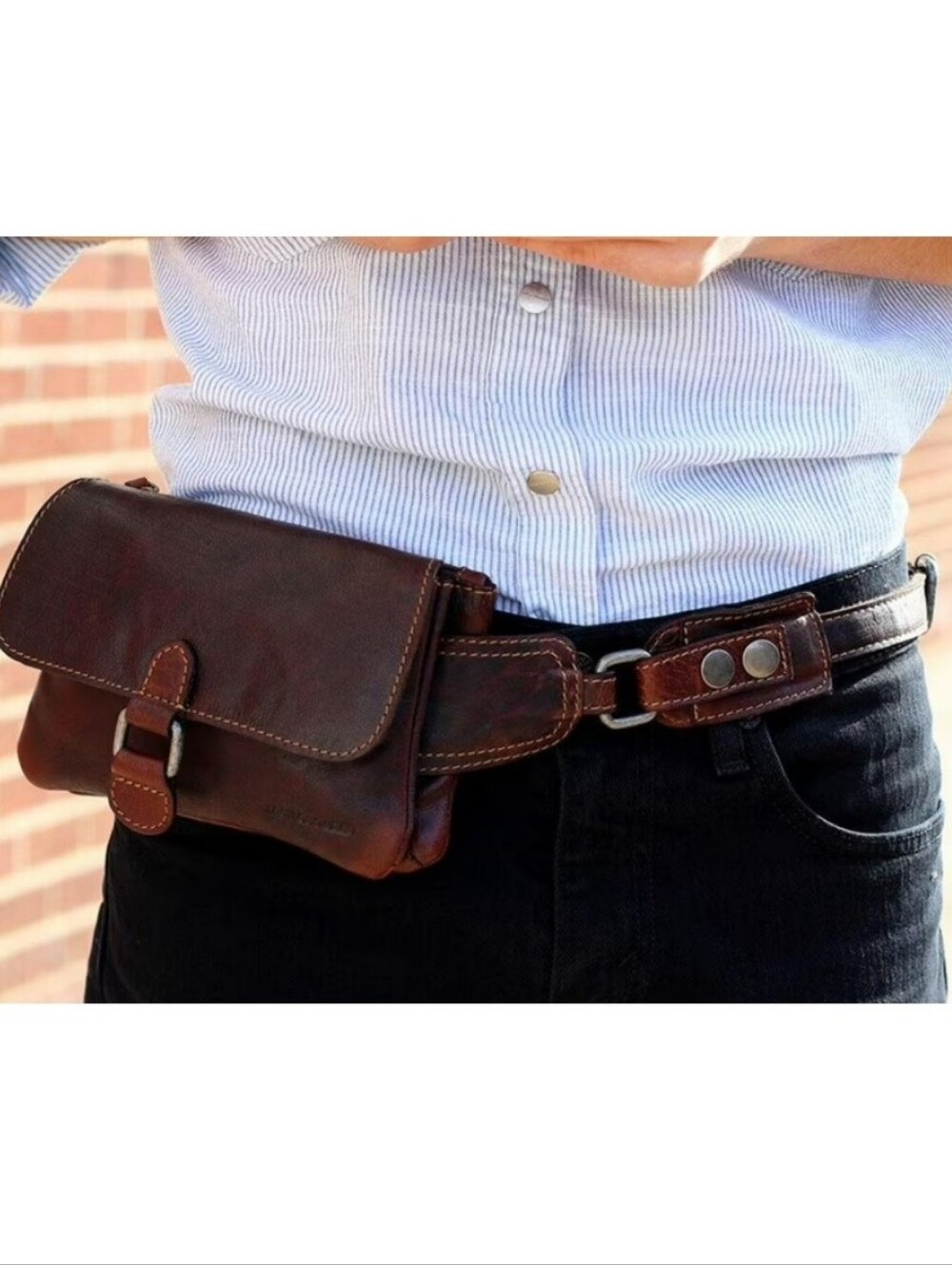 Jack Georges Voyager Leather Belt Bag